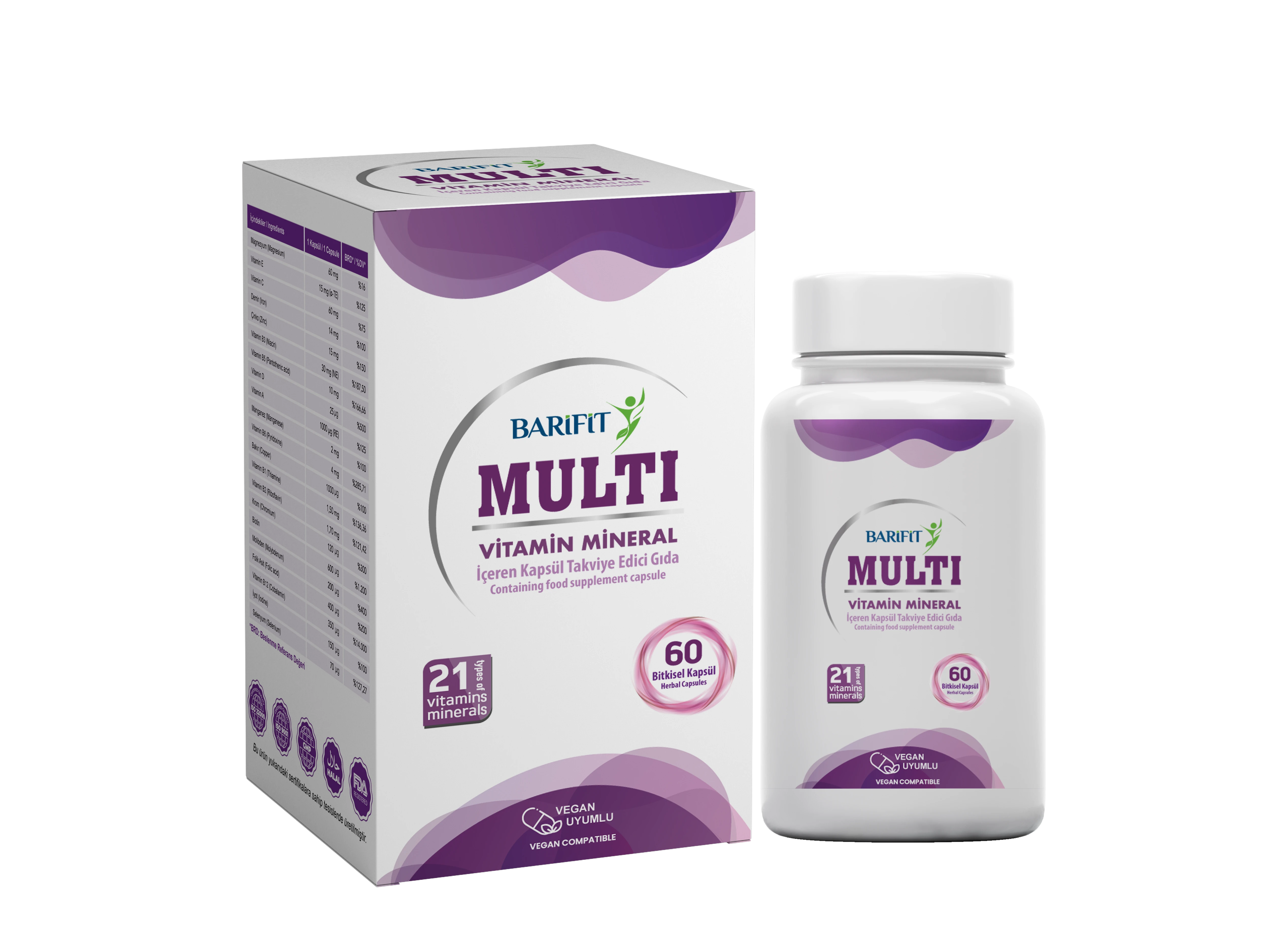 BARİFİT - BARİFİT ® KAPSÜL MULTİVİTAMİN TAKVİYESİ